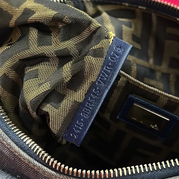 Fendi denim spy bag shoulder hobo purse - Picture 13 of 15